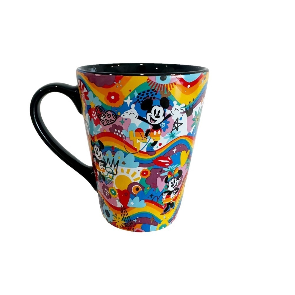 New Disney Store Japan Mickey Minnie Coffee Cup Mug Disney Pride Collection 2023